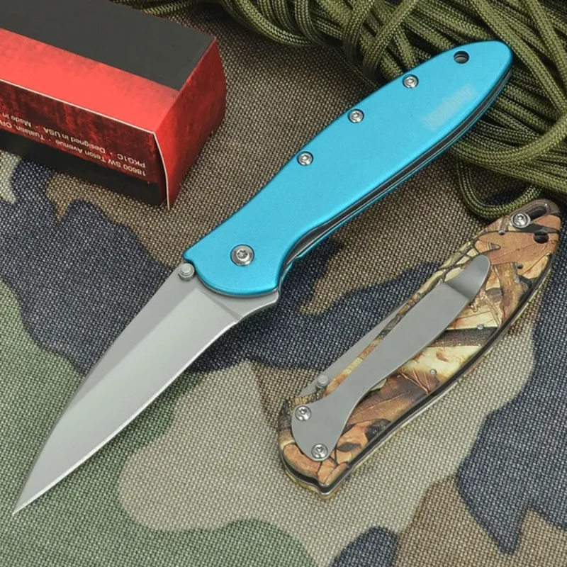 Kershaw 1660 Ken Onion Leek Linerlock Steel Plain Blade Folding Pocket - Hut Knives™