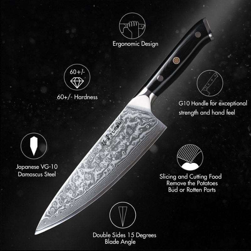 Chef Knife Super Sharp Santoku Utility Knife- Hut Knives™