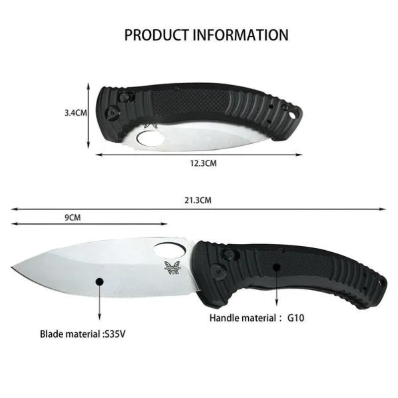 Benchmade 737  Folding Tool Outdoor Camping Hunting - Hut Knives™