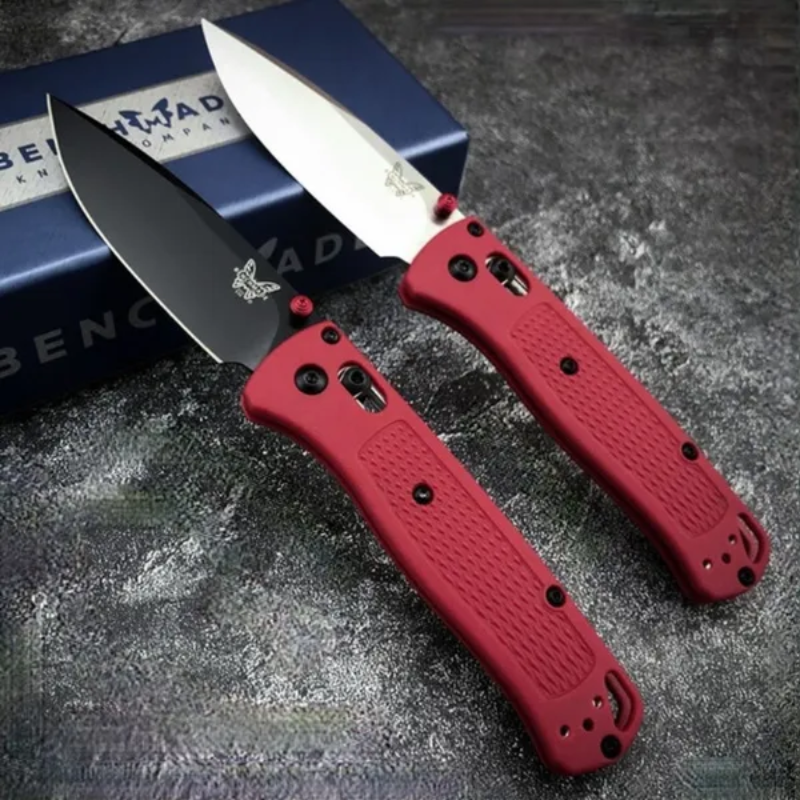 Benchmade Bugout 535 Camping Outdoor Tool Red Handle - Hut Knives™