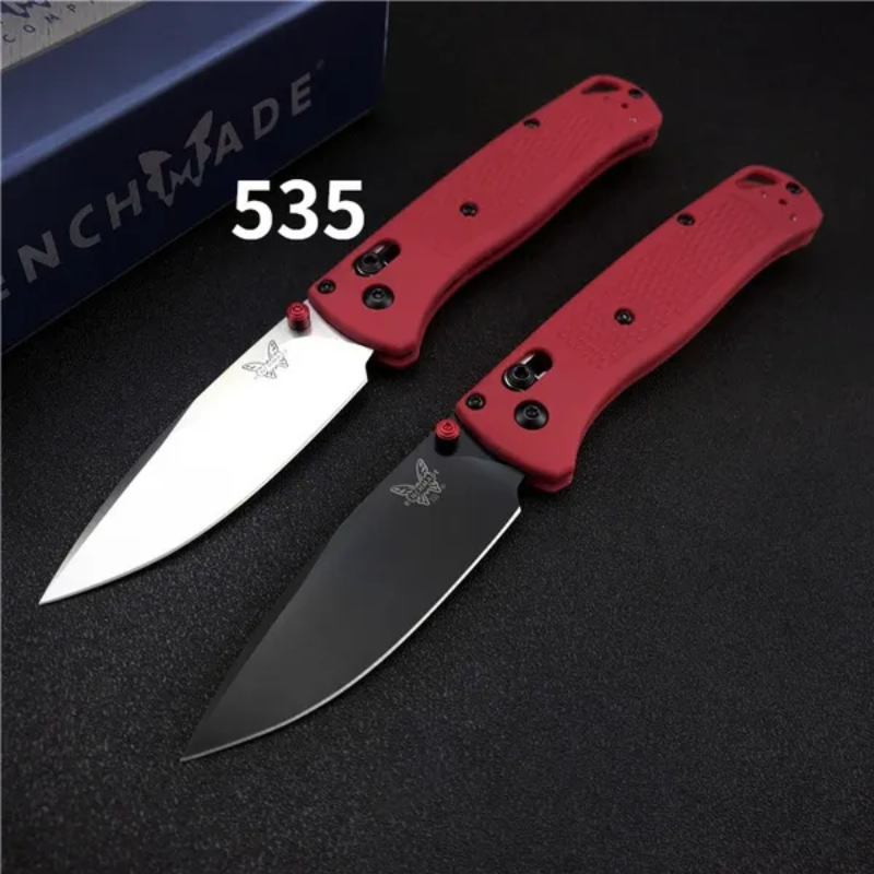 Benchmade Bugout 535 Camping Outdoor Tool Red Handle - Hut Knives™