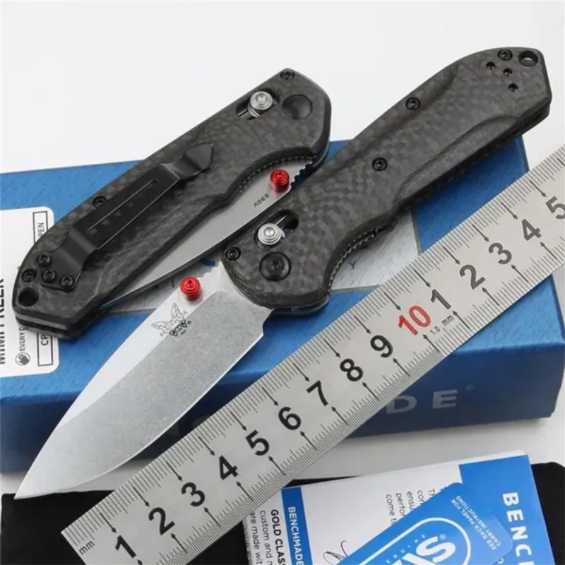 BM565-1 Mini Tools Carbon Fiber Handles For Outdoor Camping Hunting - Hut Knives™