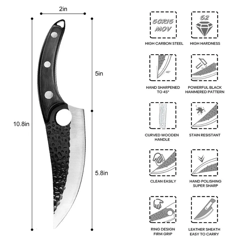 Chef Knife Kitchen Butcher Boning Cleaver Knife Japanese Kitchen - Hut Knives™