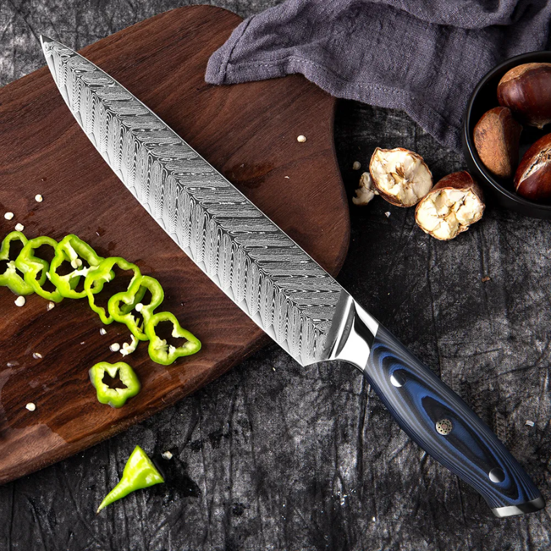 XITUO High-Quality 8quotinch Damascus Chef Knife AUS10 Stainless Steel Kitchen Knife Japanese -Hut Knives™