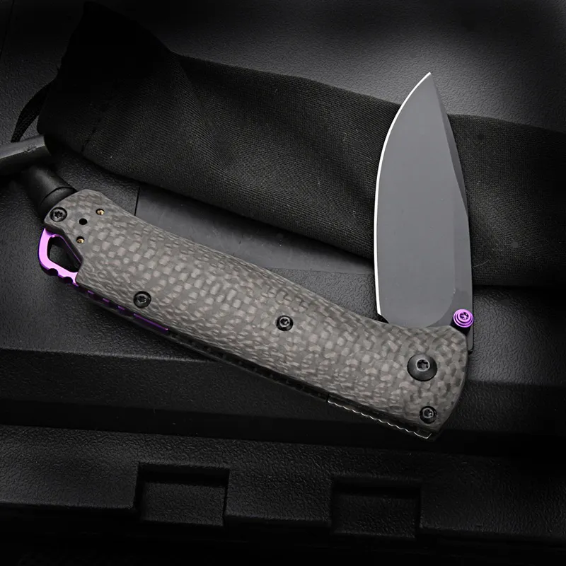 BM 560BK Carbon Fiber Handle  Folding Knife 535 Outdoor Camping Fishing Tool - Hut Knives™