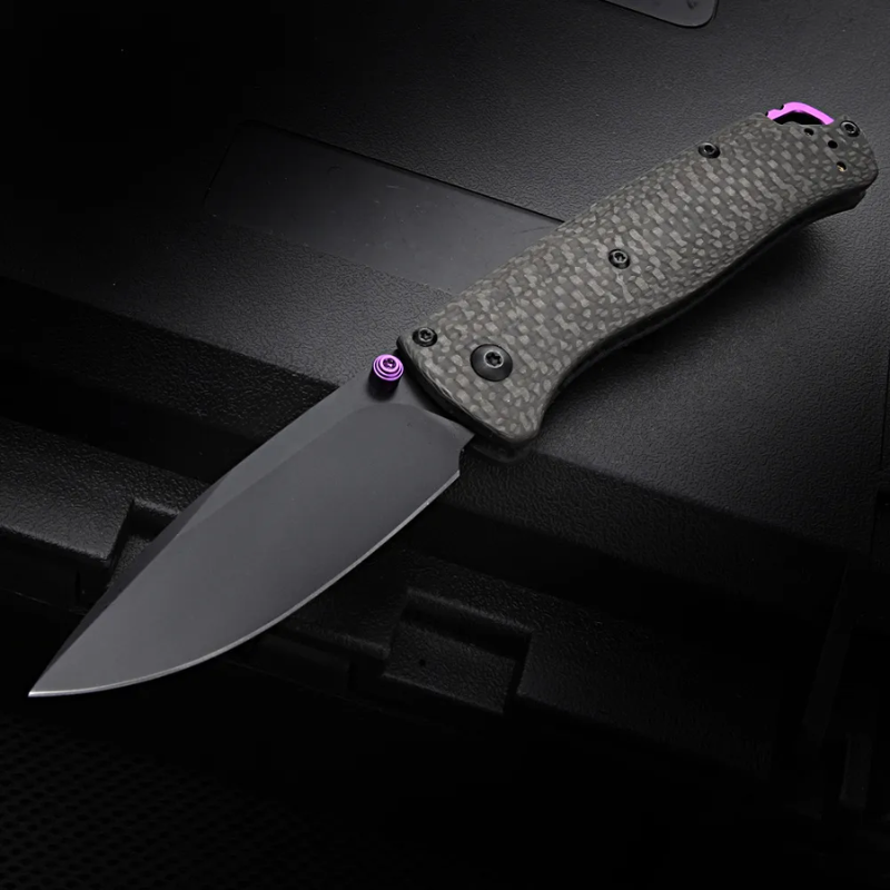 BM 560BK Carbon Fiber Handle  Folding Knife 535 Outdoor Camping Fishing Tool - Hut Knives™