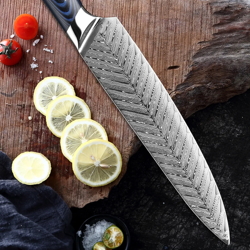 XITUO High-Quality 8quotinch Damascus Chef Knife AUS10 Stainless Steel Kitchen Knife Japanese -Hut Knives™