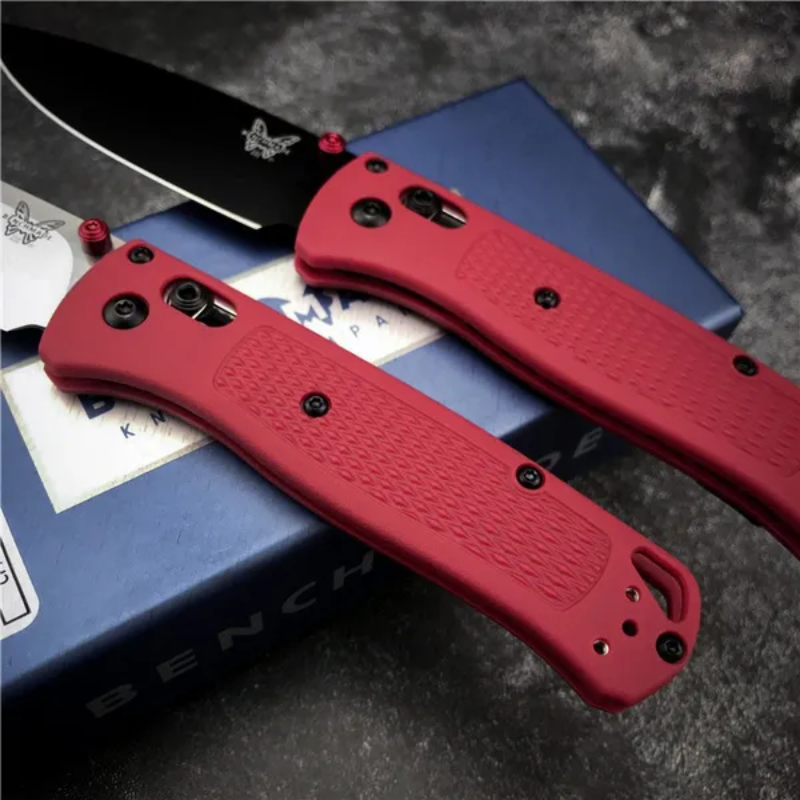 Benchmade Bugout 535 Camping Outdoor Tool Red Handle - Hut Knives™