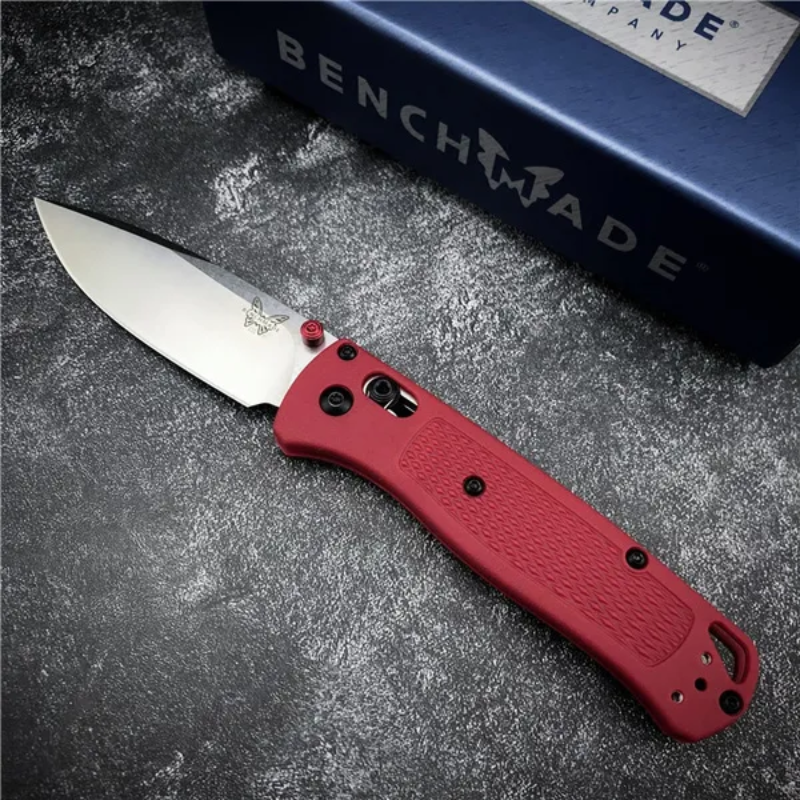 Benchmade Bugout 535 Camping Outdoor Tool Red Handle - Hut Knives™