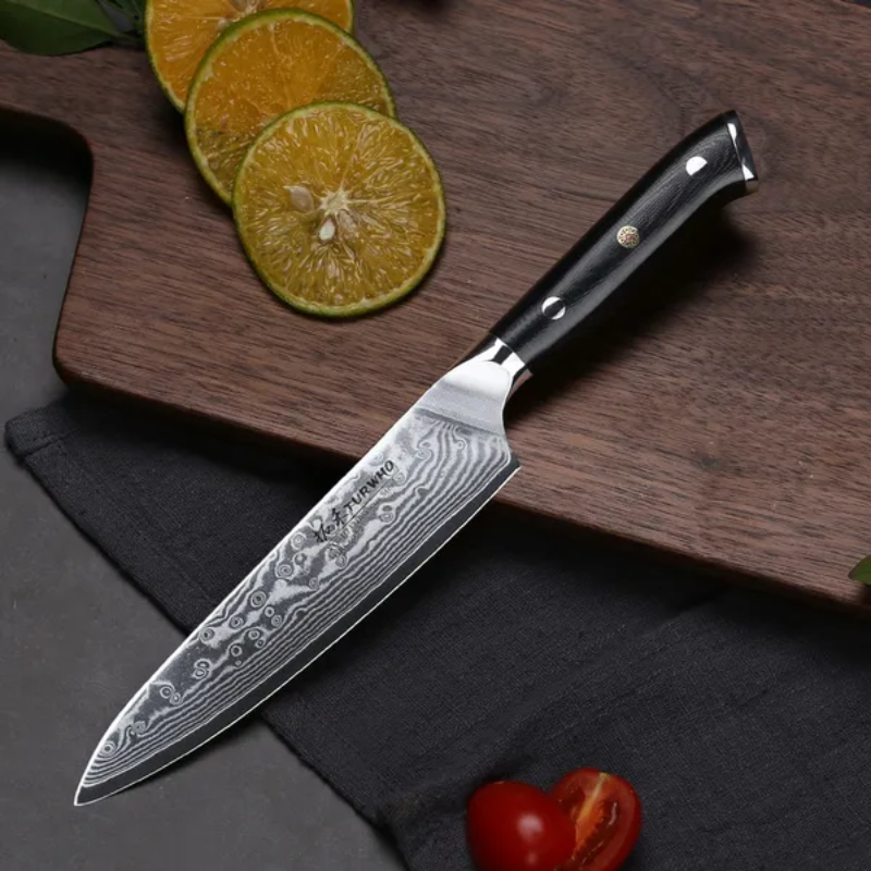 TURWHO Professional Utility Tool,5-inch Fruit Paring Knife 67 Layers Damascus Steel Professional Utility -Hut Knives™