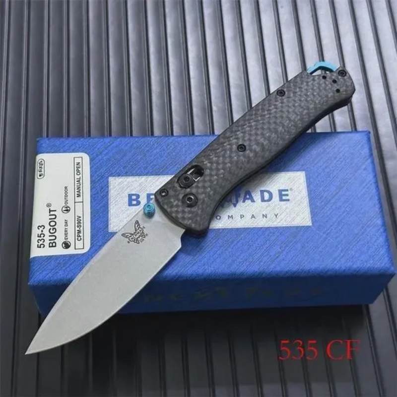 Benchmade Carbon Fiber Handles 535-3 MINITool 535CF For Outdoor Hunting -Hut Knives™