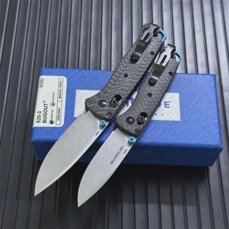 Benchmade Carbon Fiber Handles 535-3 MINITool 535CF For Outdoor Hunting -Hut Knives™