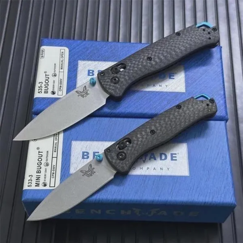 Benchmade Carbon Fiber Handles 535-3 MINITool 535CF For Outdoor Hunting -Hut Knives™