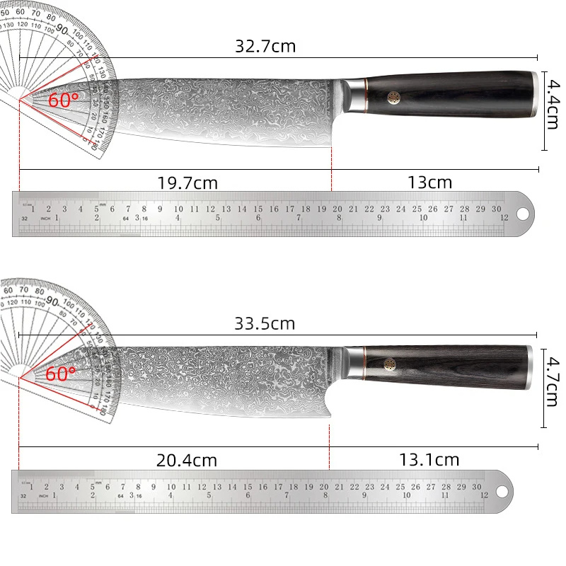 Kitchen Knife 67 Layers Damascus Steel - Hut Knives™