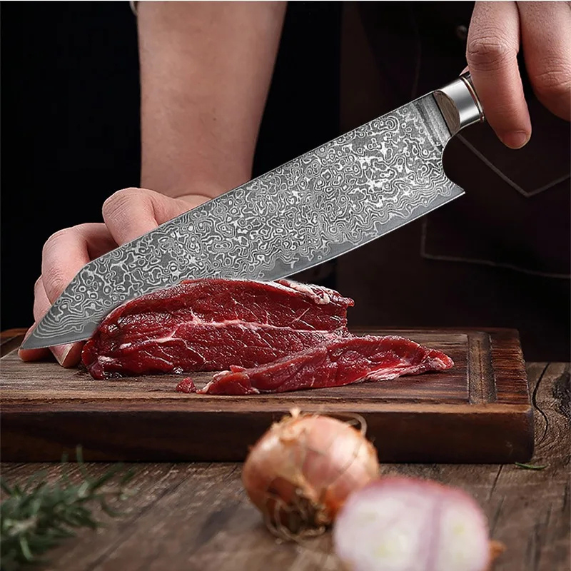 Kitchen Knife 67 Layers Damascus Steel - Hut Knives™